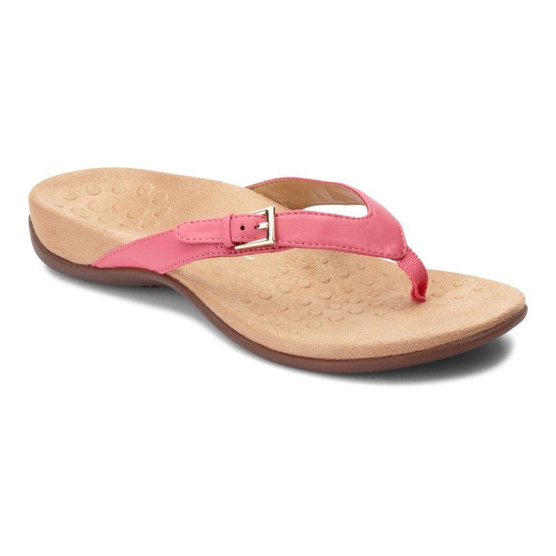 Vionic Women's Kelby Toe Post Sandal - Pink - Click Image to Close