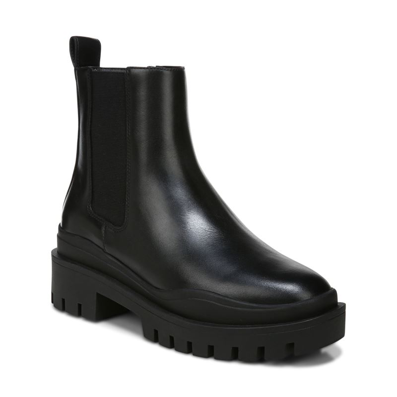 Vionic Women's Karsen Boot - Black Leather - Click Image to Close