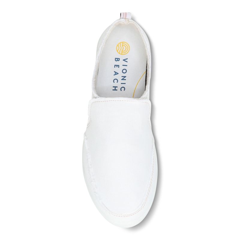 Vionic Women's Malibu Slip On - Cream Canvas