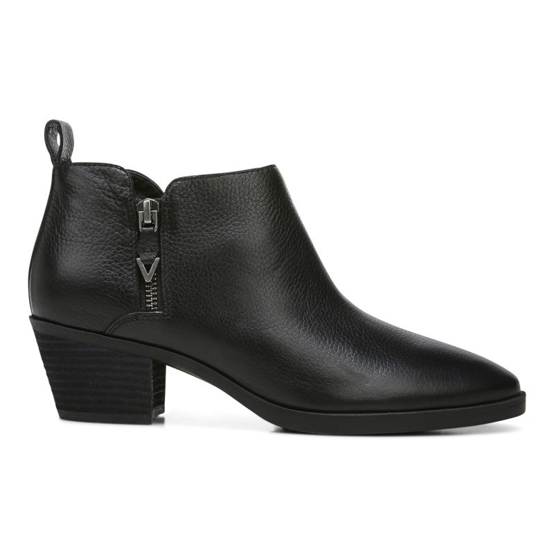 Vionic Women's Cecily Ankle Boot - Black Leather