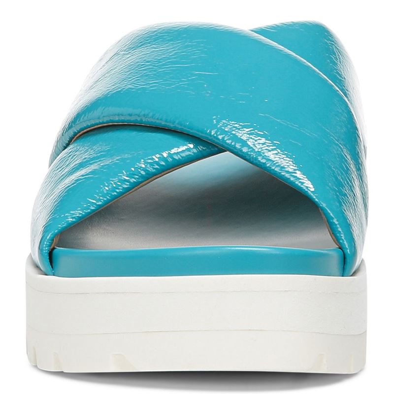 Vionic Women's Vesta Flatform Lug Sandal - Lake Blue
