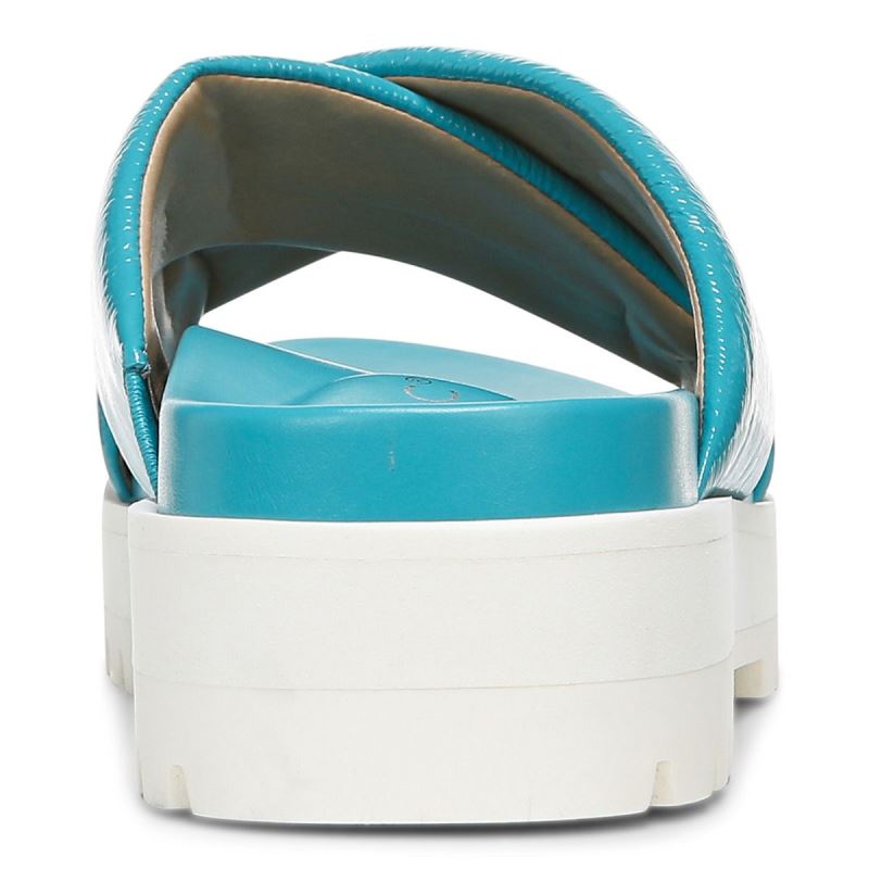 Vionic Women's Vesta Flatform Lug Sandal - Lake Blue