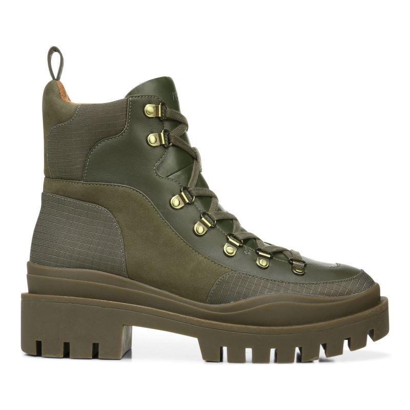 Vionic Women's Jaxen Boot - Olive Leather Textile