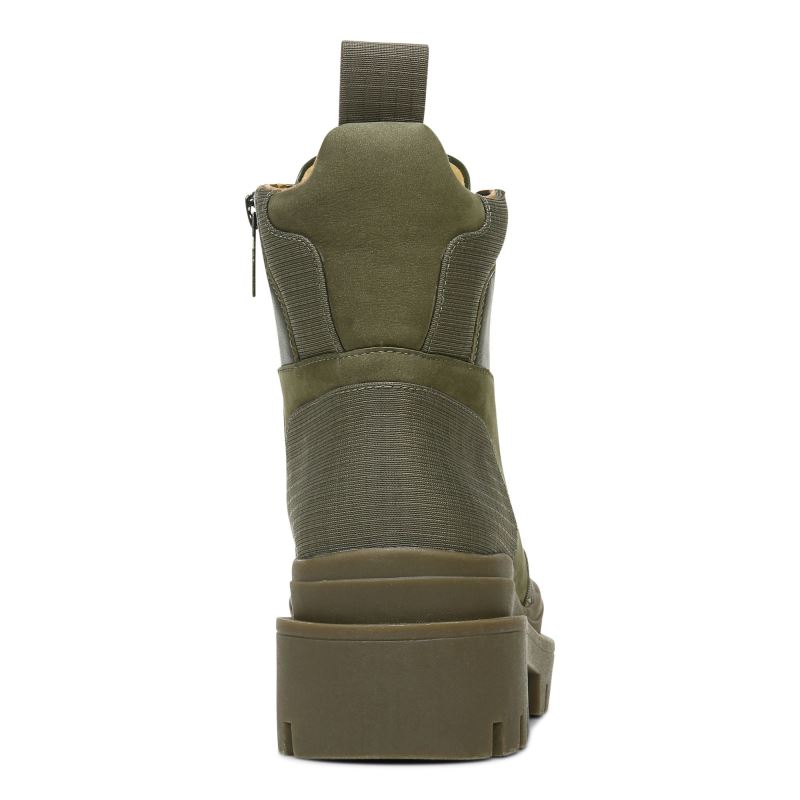 Vionic Women's Jaxen Boot - Olive Leather Textile