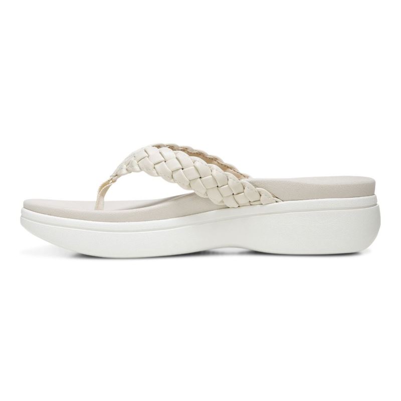 Vionic Women's Kenji Platform Sandal - Cream