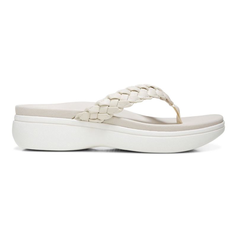 Vionic Women's Kenji Platform Sandal - Cream