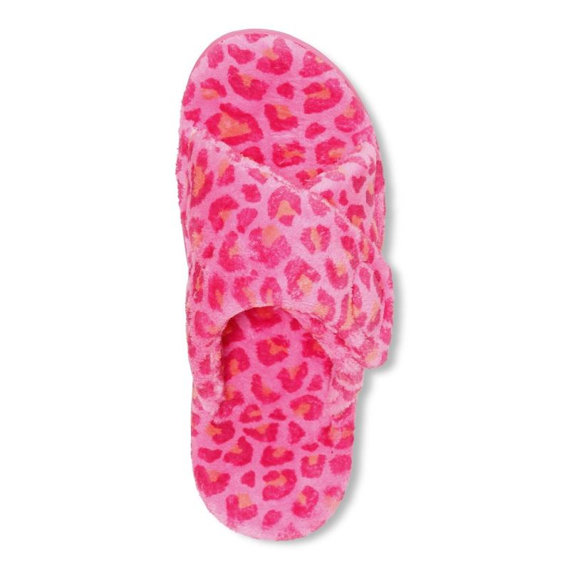 Vionic Women's Relax Slippers - Bubblegum Leopard
