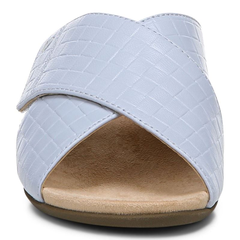 Vionic Women's Leticia Wedge Sandal - Blue Haze