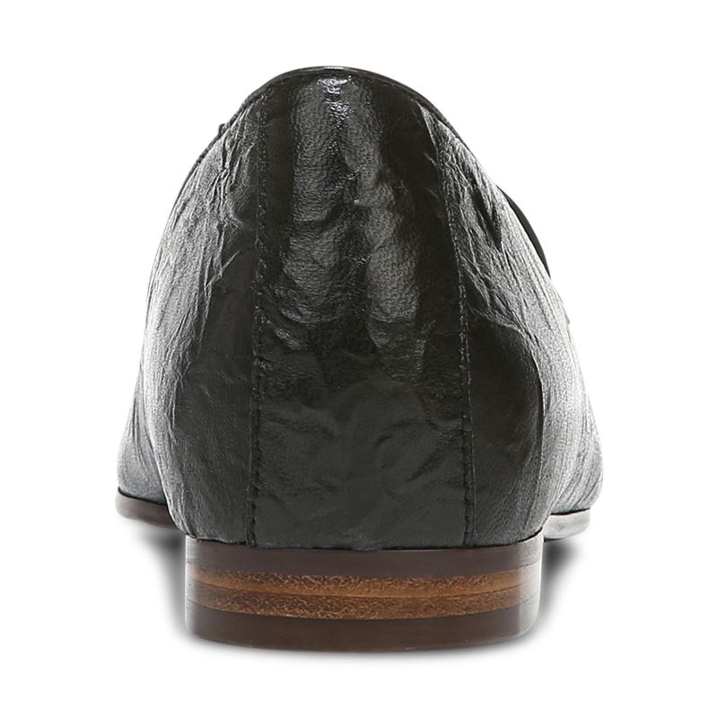 Vionic Women's Willa Slip on Flat - Black Leather