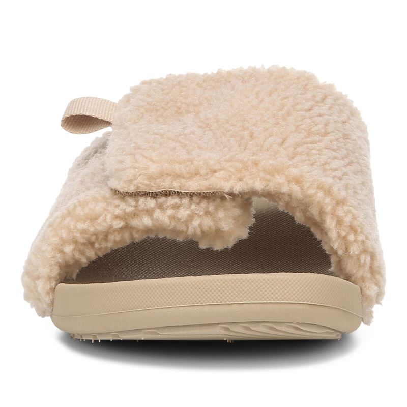 Vionic Women's Keira Slide Sandal - Ginger Shearling