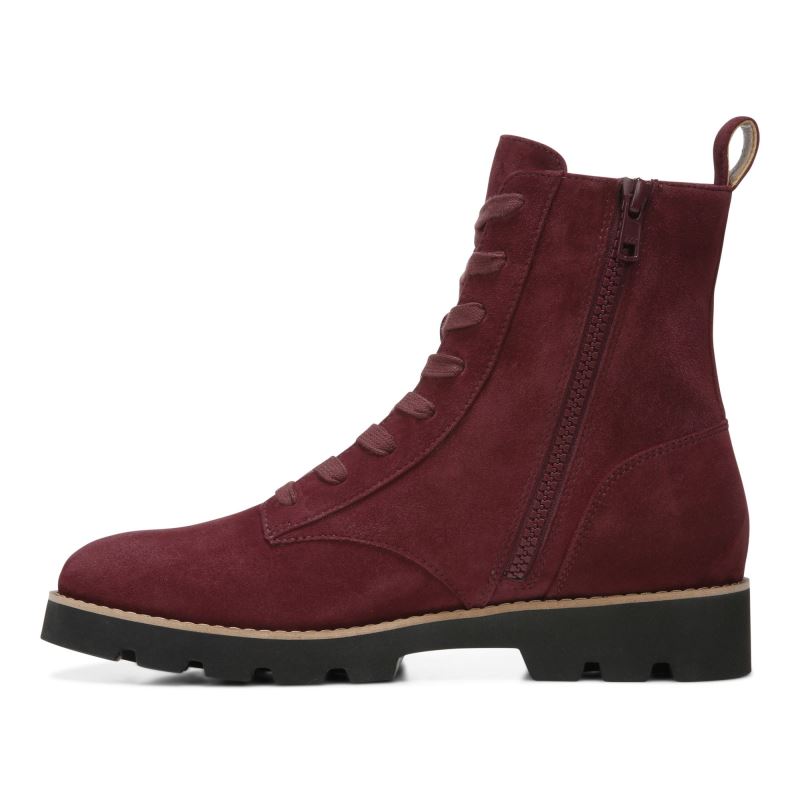 Vionic Women's Lani Lace-up Boot - Port Suede