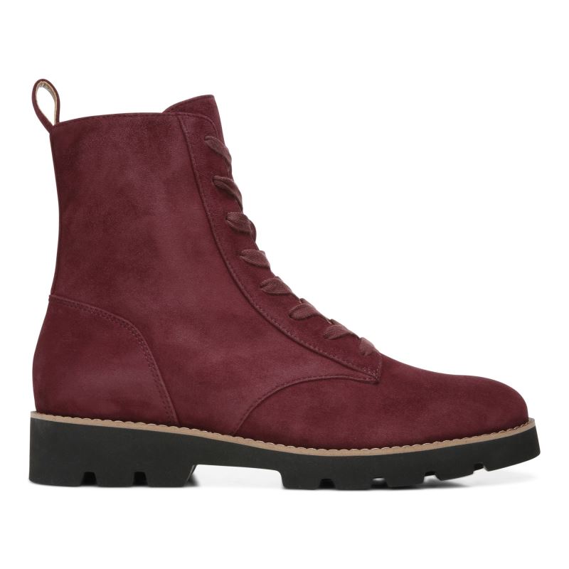 Vionic Women's Lani Lace-up Boot - Port Suede