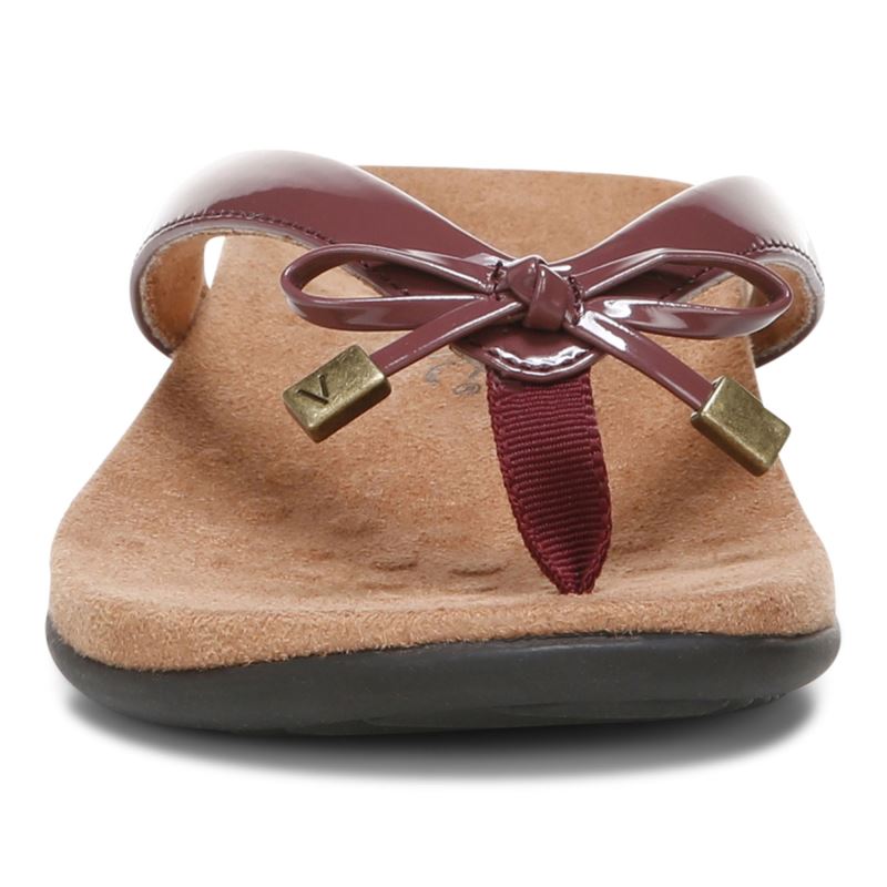 Vionic Women's Bella Toe Post Sandal - Port