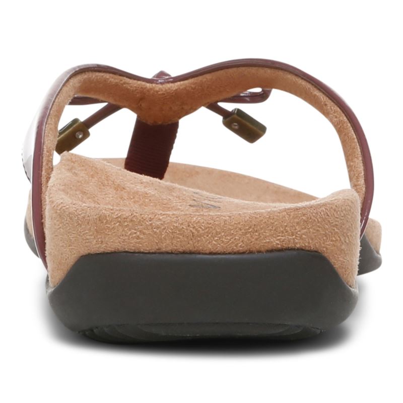 Vionic Women's Bella Toe Post Sandal - Port
