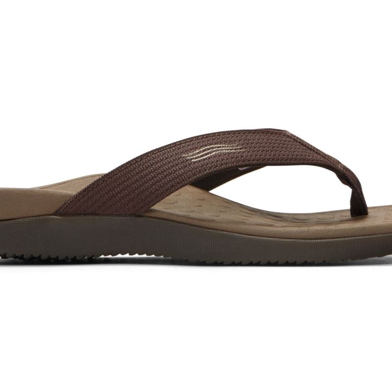 Vionic Men's Wave Toe Post Sandal - Black