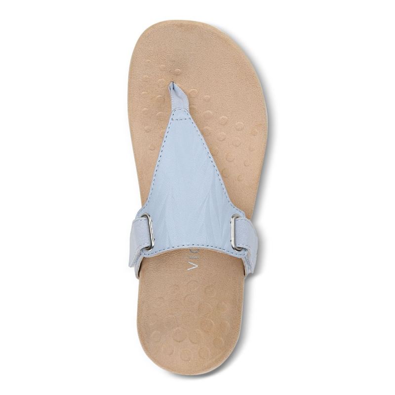 Vionic Women's Wanda T-Strap Sandal - Blue Haze