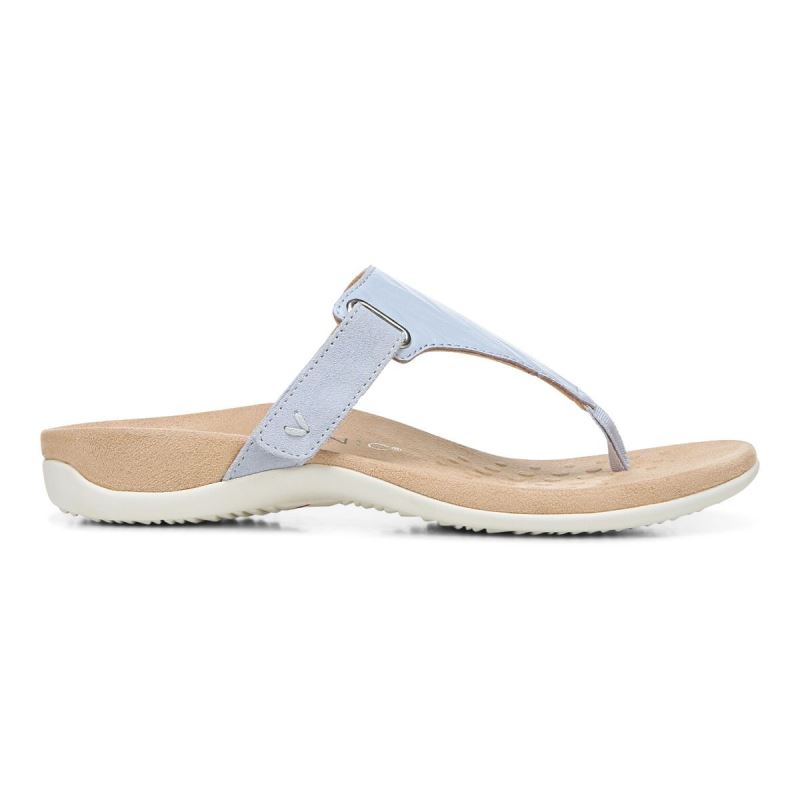 Vionic Women's Wanda T-Strap Sandal - Blue Haze