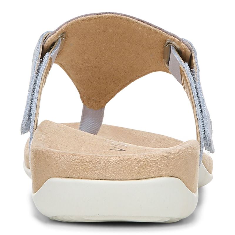 Vionic Women's Wanda T-Strap Sandal - Blue Haze