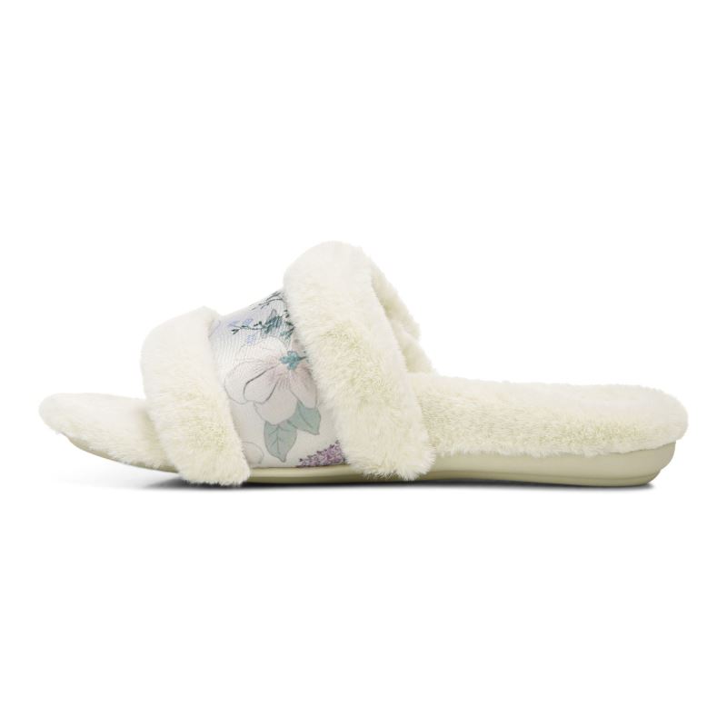 Vionic Women's Erma Slipper - Cream Botanical