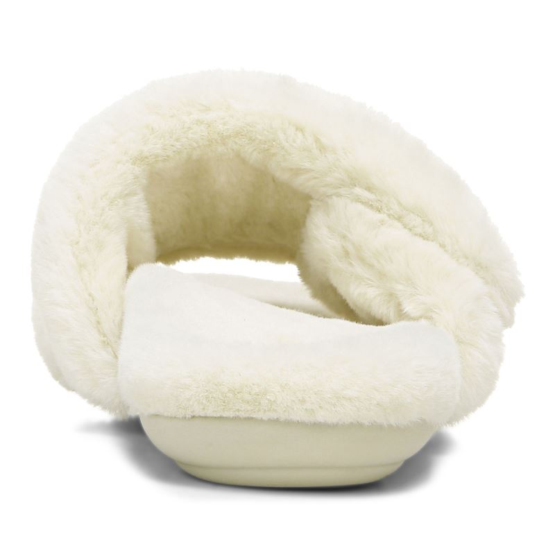 Vionic Women's Erma Slipper - Cream Botanical