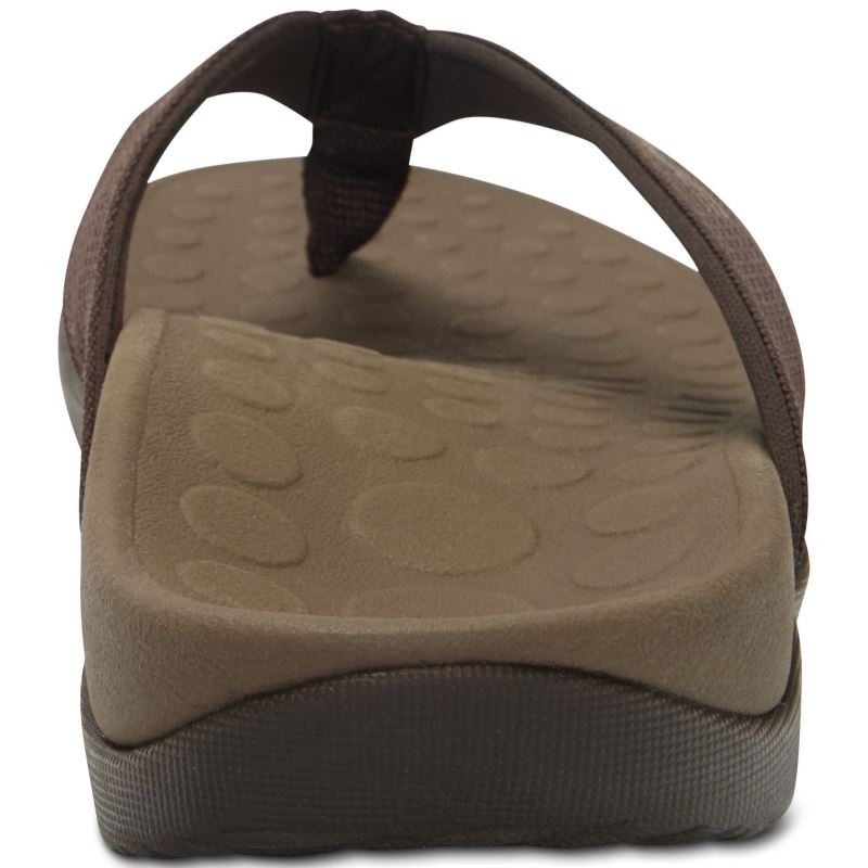 Vionic Men's Wave Toe Post Sandal - Chocolate