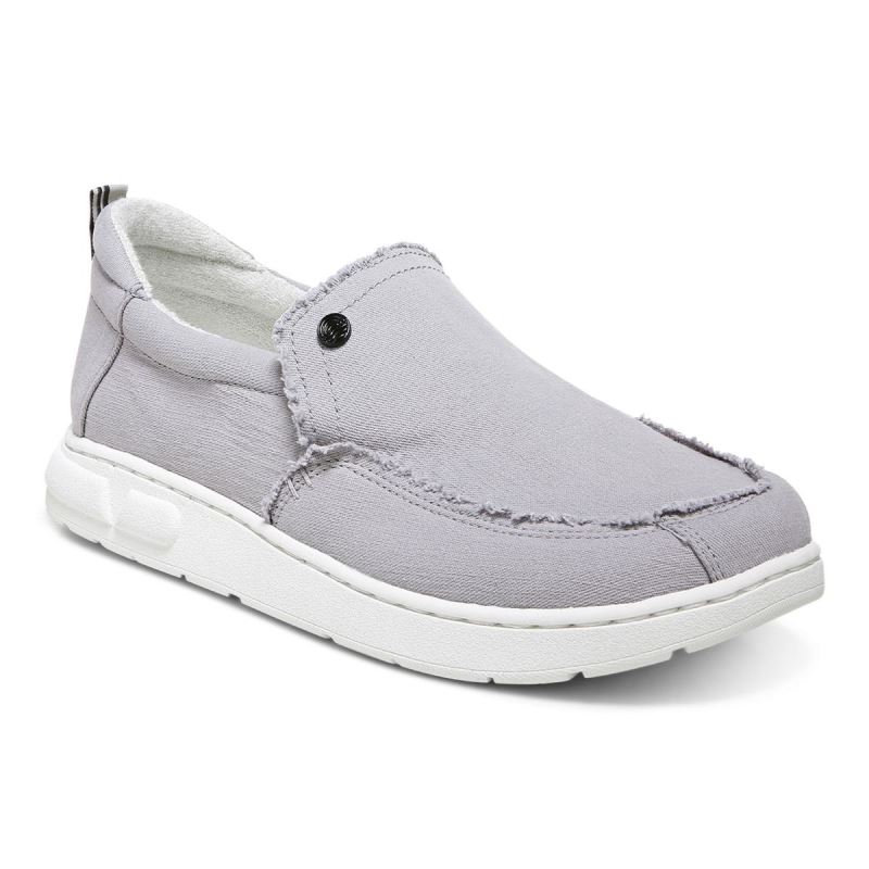 Vionic Men's Seaview Slip on Sneaker - Light Grey
