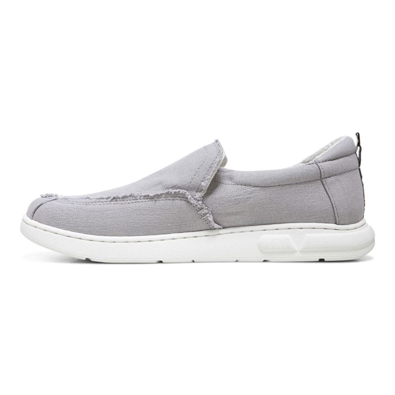 Vionic Men's Seaview Slip on Sneaker - Light Grey