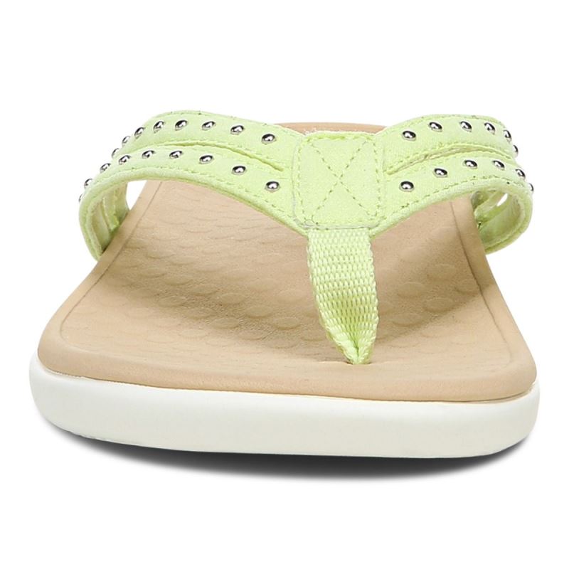 Vionic Women's Tasha Toe Post Sandal - Pale Lime