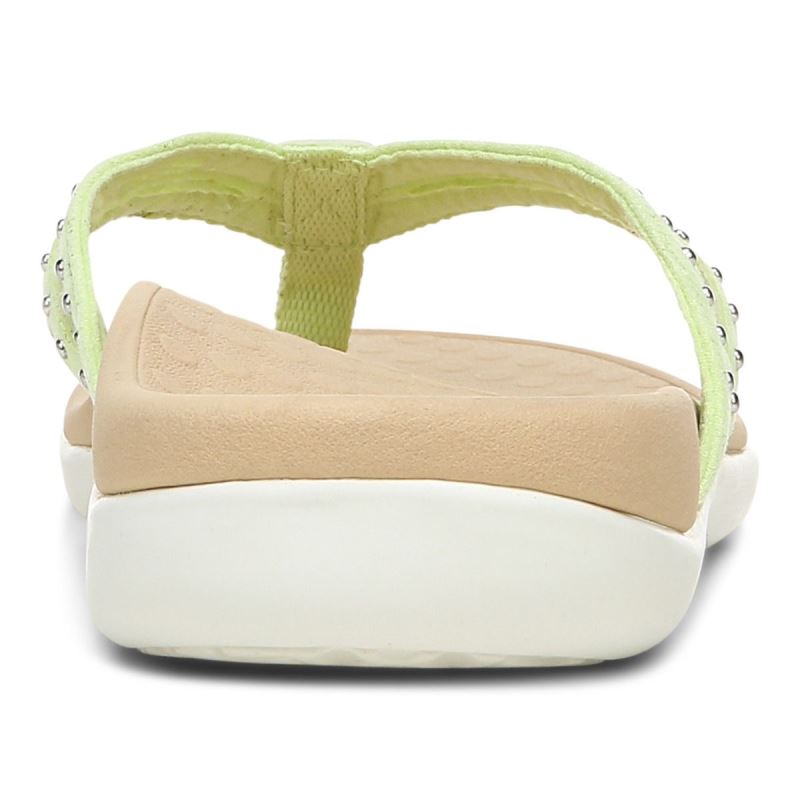 Vionic Women's Tasha Toe Post Sandal - Pale Lime