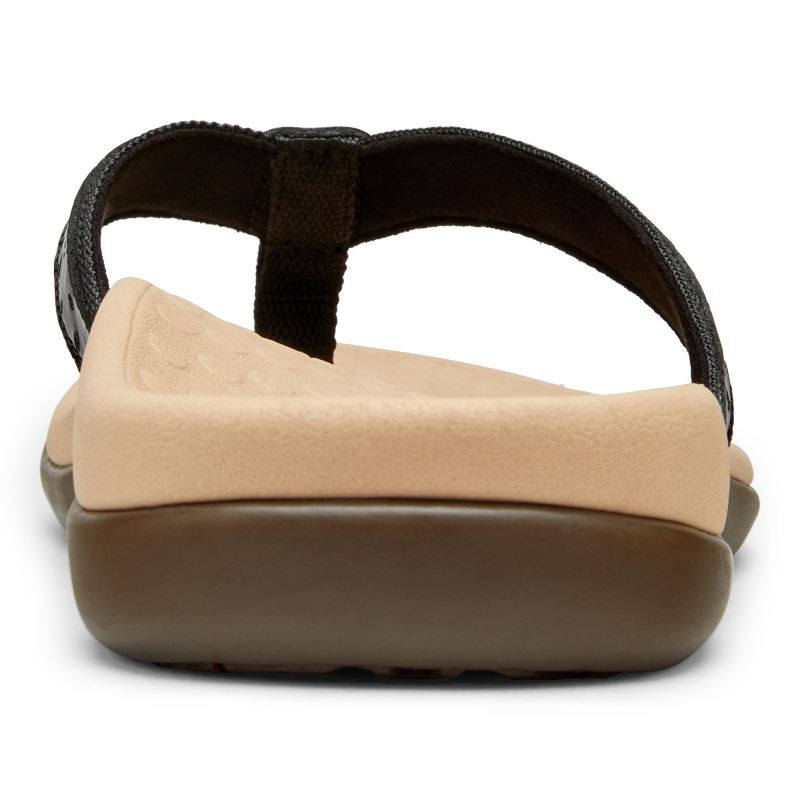 Vionic Women's Casandra Toe Post Sandal - Black