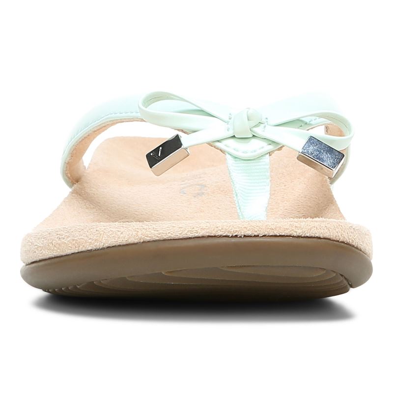 Vionic Women's Bella Toe Post Sandal - Seafoam
