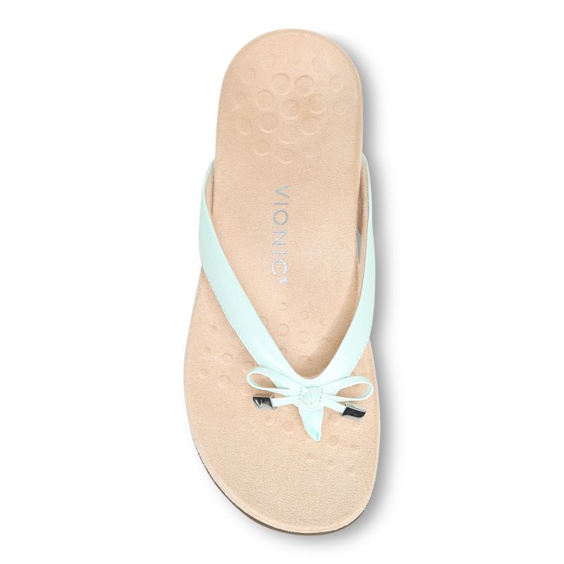 Vionic Women's Bella Toe Post Sandal - Seafoam