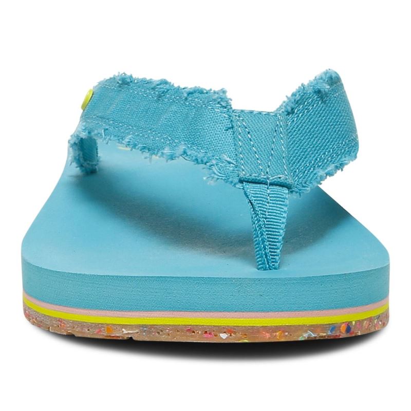 Vionic Women's Unwind Toe Post Sandal - Lake Blue