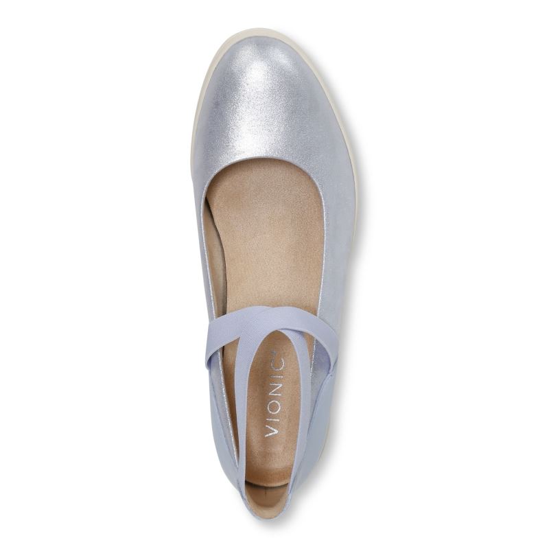 Vionic Women's Ellery Wedge - Blue Haze Suede
