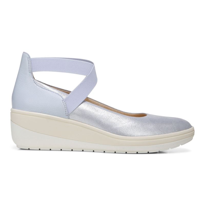 Vionic Women's Ellery Wedge - Blue Haze Suede