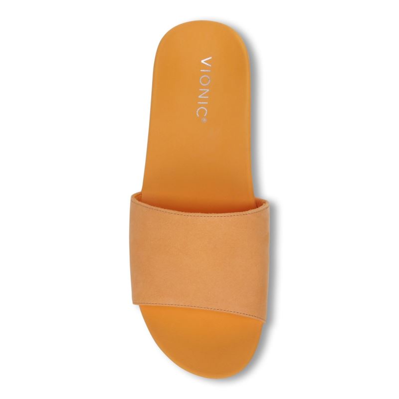 Vionic Women's Val Slide Sandal - Arancio Nubuck