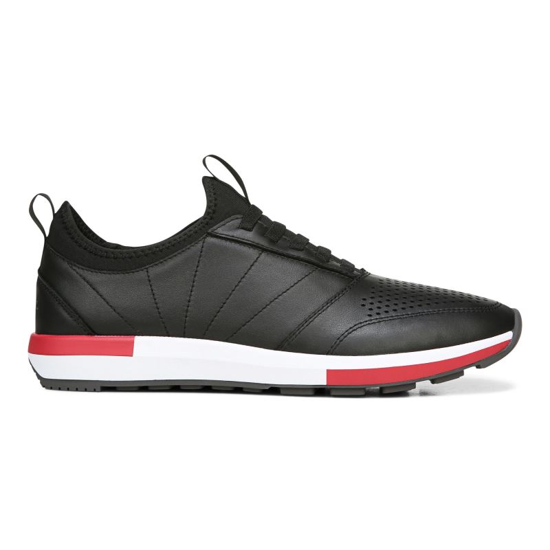Vionic Men's Trent Sneaker - Black Leather