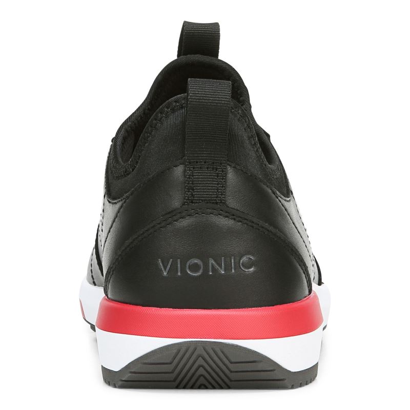 Vionic Men's Trent Sneaker - Black Leather