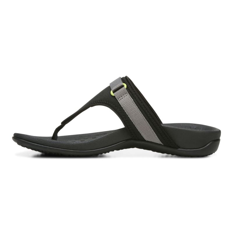 Vionic Women's Tiffany Toe Post Sandal - Black
