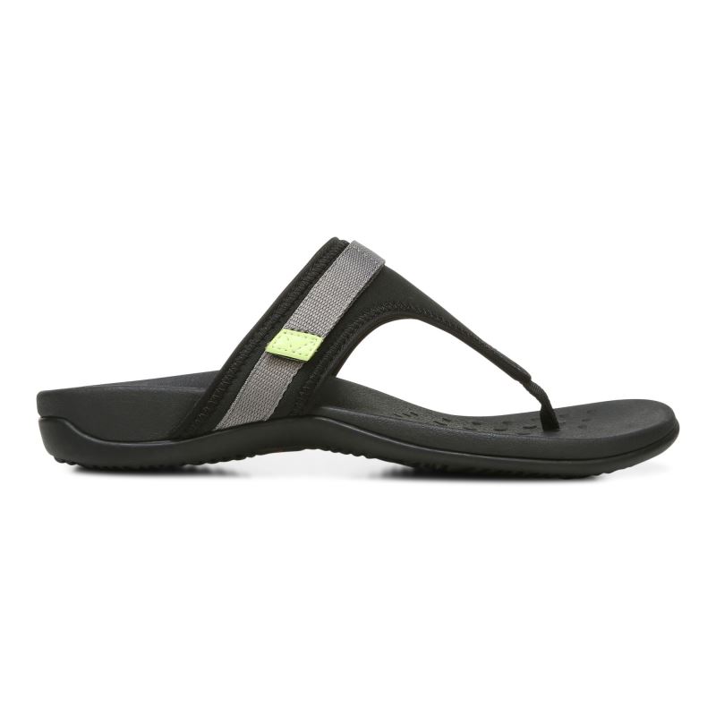 Vionic Women's Tiffany Toe Post Sandal - Black