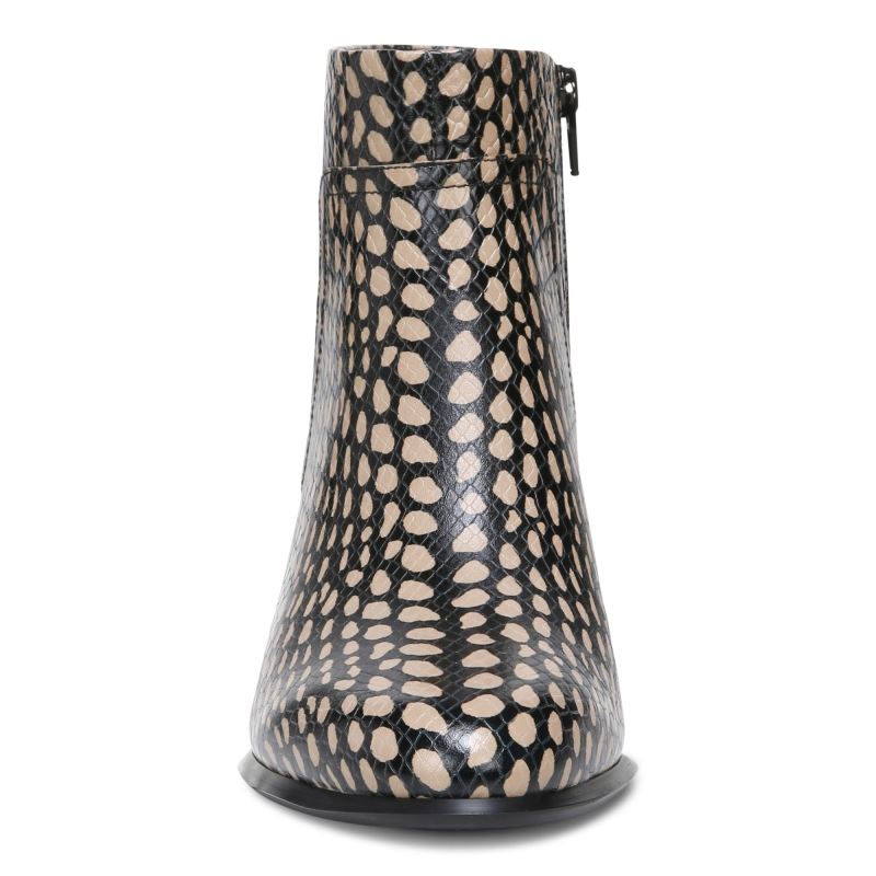 Vionic Women's Kamryn Ankle Boot - Black With Spots