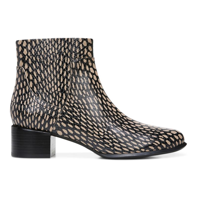 Vionic Women's Kamryn Ankle Boot - Black With Spots