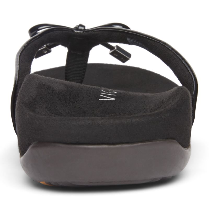 Vionic Women's Bella Toe Post Sandal - Black