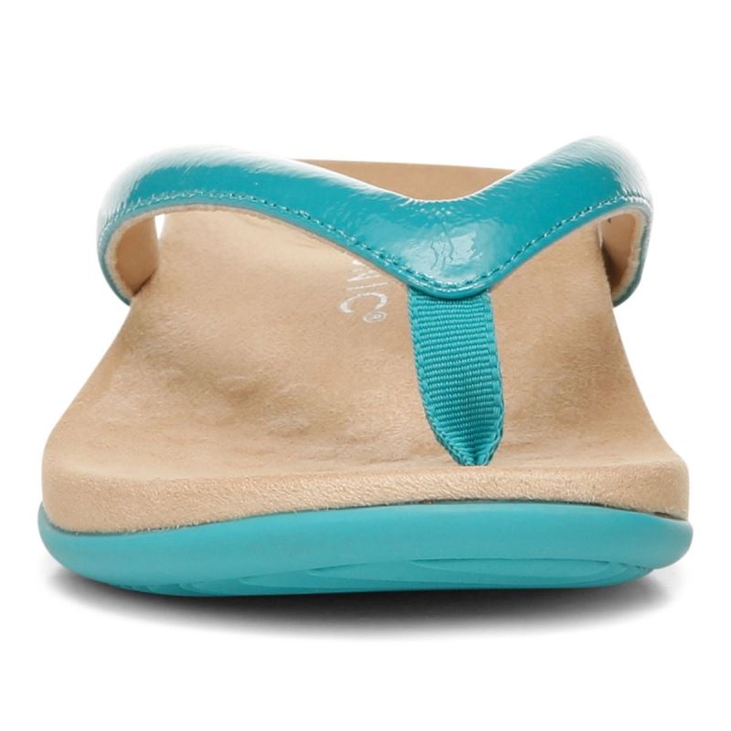 Vionic Women's Dillon Toe Post Sandal - Lake Blue