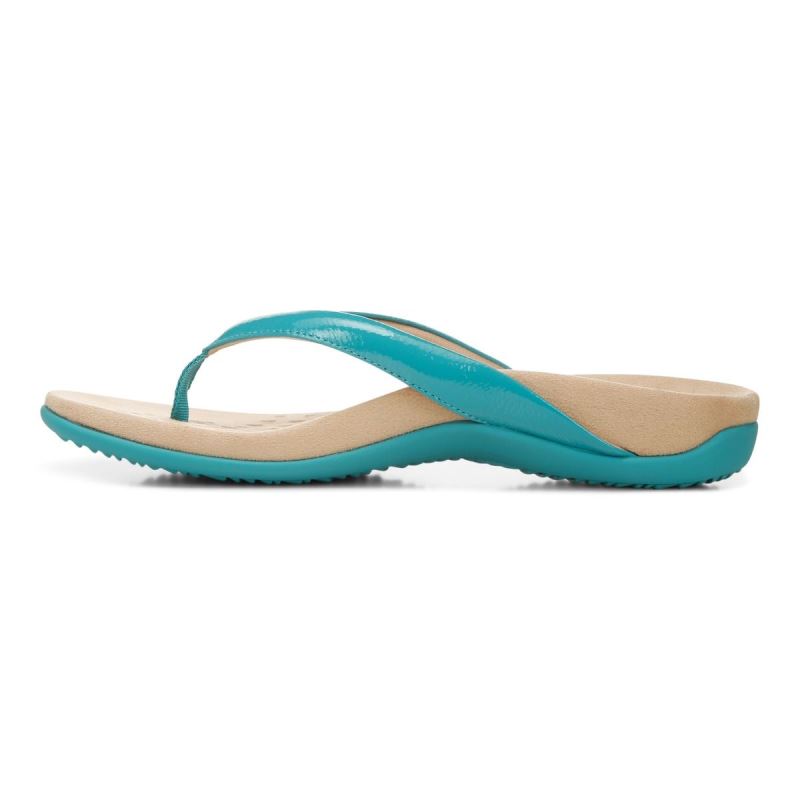 Vionic Women's Dillon Toe Post Sandal - Lake Blue