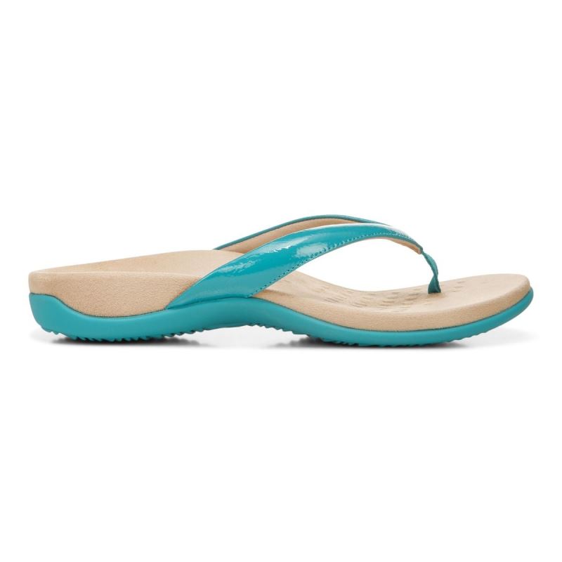 Vionic Women's Dillon Toe Post Sandal - Lake Blue