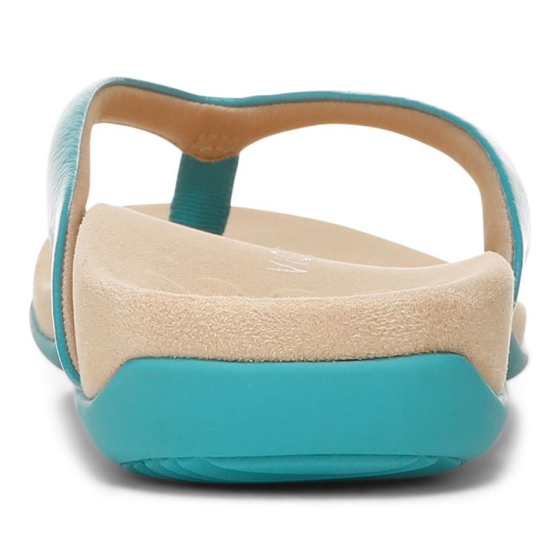 Vionic Women's Dillon Toe Post Sandal - Lake Blue