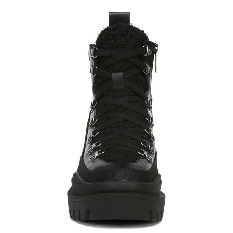 Vionic Women's Jaxen Boot - Black Leather Shearling