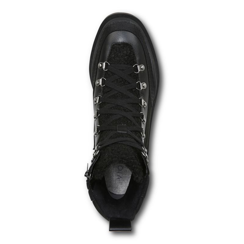 Vionic Women's Jaxen Boot - Black Leather Shearling