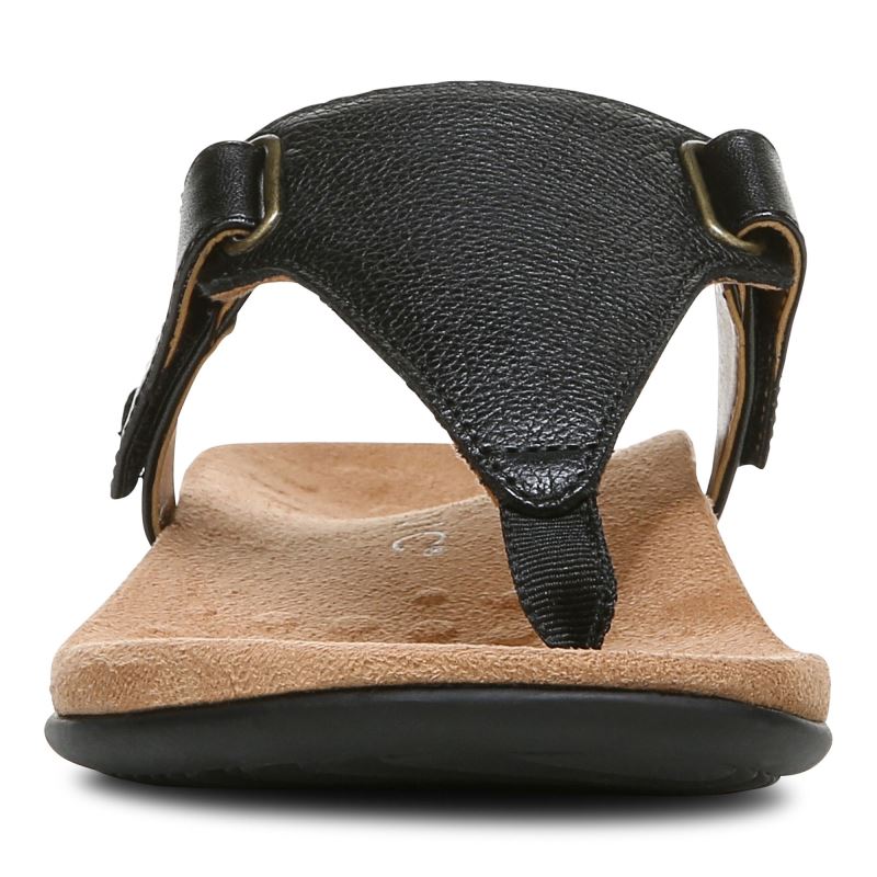 Vionic Women's Wanda T-Strap Sandal - Black